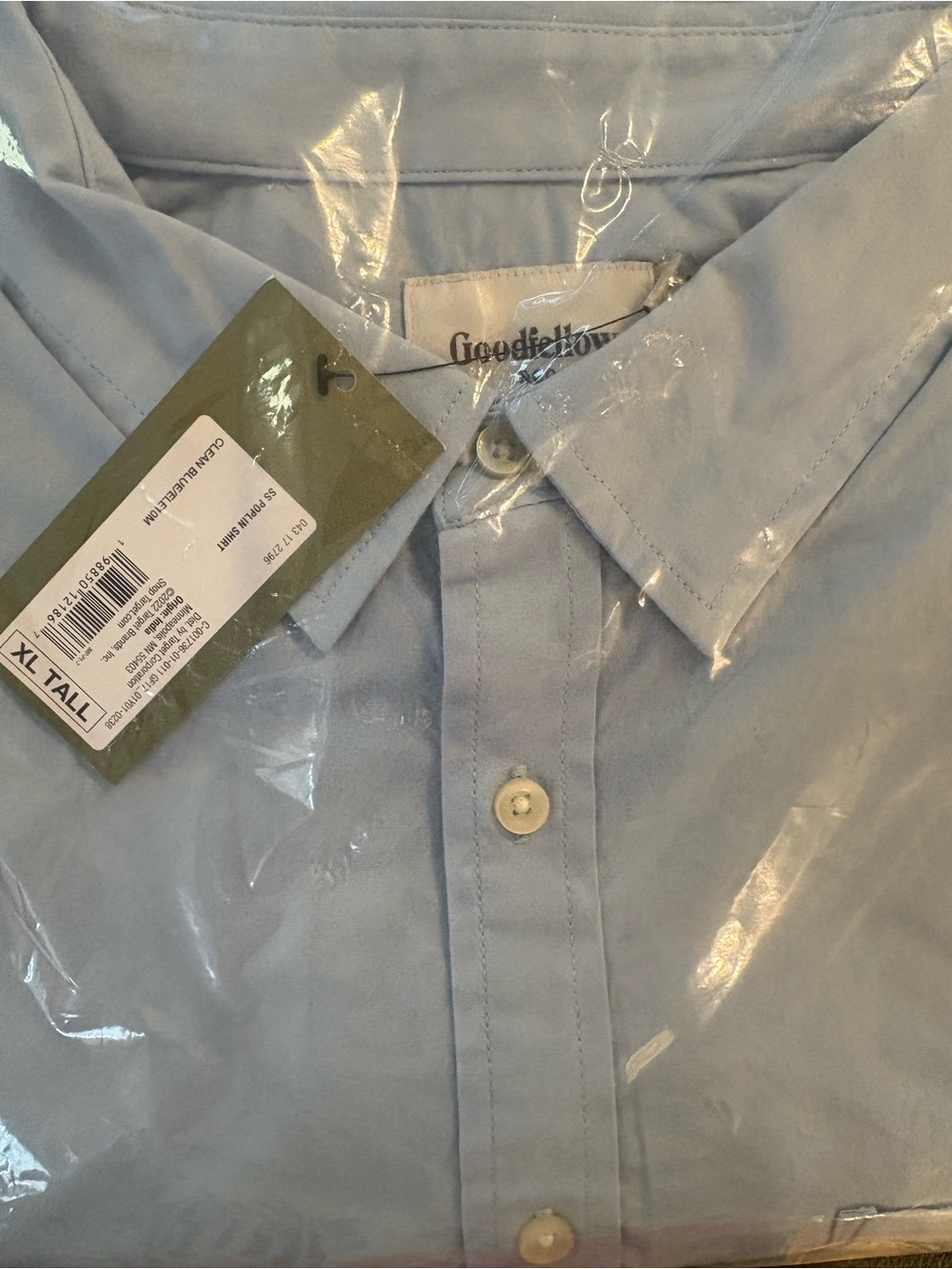 Target Men’s XLT Light Blue Button-Down Dress Shirt